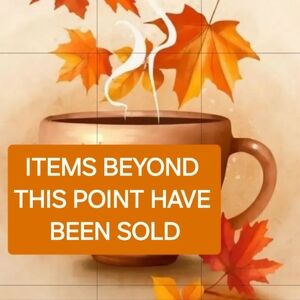 ITEMS BEYOND THIS POINT ARE SOLD